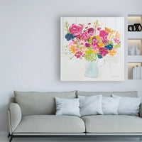 Zaštitni znak likovne umjetnosti 'Bouquet for you Bright' platno Art Farida Zaman