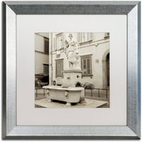 Zaštitni znak likovne umjetnosti Lucca i platno art alan blaustein, bijeli mat, srebrni okvir