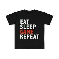 Jedite igru spavanja ponovite Unise T-shirt s-3XL gaming gamers League