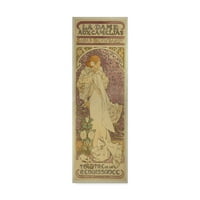 Zaštitni znak likovne umjetnosti La Dame au camelias, 1896. platnena umjetnost Alphonse Marie Mucha