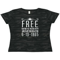 Inktastično besplatno - sada i uvijek - Juneteth 6-19 - Ženska majica