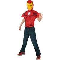 Iron Man Top i maska ​​Dječji kostim Halloween, jedna veličina, 8-10