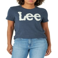 Lee ženska grafička majica sa kratkim rukavom sa rebrastim izrezom