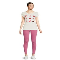 Valentinovo ženska XO srce grafička majica sa kratkim rukavima