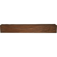 Ekena Millwork 4 W 6 H 22'L 3-Sided Riverwood Endurathane Fau drvena stropna greda, prirodni Pekan