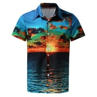 Munska košulja sputa majica kratkih rukava Kubanska ljetna havajska majica na plaži Redovna fit polo majica