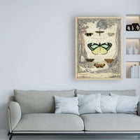 Zaštitni znak likovne umjetnosti 'vintage leptir knjižara' Canvas Art by Vision Studio