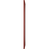 Ekena Millwork 18 W 35 H True Fit PVC dijagonalna ploča modernog stila fiksne kapke, biber crvena