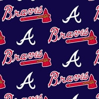 Atlanta Braves 58 pamuk sportski Logo zanatska tkanina po dvorištu, višebojna