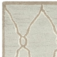 Cambridge Selwyn Geometrijski prostir za pokretanje vune, svijetlo siva slonovače, 2'6 10 '