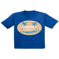 Awkward Styles Summer Vibes Toddler Shirt Summer Vibes T-Shirt for Children Beach Gifts for Little One