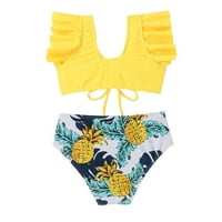 Rovga Summer Baby Girl Swimsuit Kids Toddler Baby Girls Spring Print Cotton Sleeveless Vest Shorts Holiday
