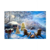 Celebrate Life Gallery 'Swirling Christmas Snow' Canvas Art