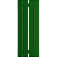 Ekena Millwork 23 W 51 H True Fit PVC četverostruko ploče-N-batten kapke, viridijski zeleni