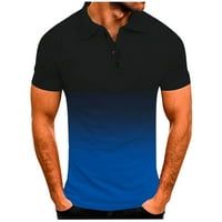 Polo majica za muškarce muške modne ležerne prilike sportske gradijentne majice kratkih rukava