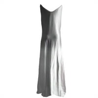 Haljine za žene Plus Size Print bez rukava Fade boja haljina V-izrez Midi Fit i Flare Y2K Moda elegantna