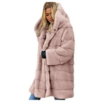 Rukav Outwear Gilet Body Jacket Long Coat-Fur ' Womens Warmer Women's Coat Zip Hoodie Women