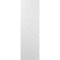 Ekena Millwork 12 W 73 H True Fit PVC dijagonalna letvica modernog stila fiksne kapke za montiranje, nedovršene