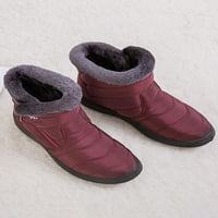Crocowalk ženski glenični čizme za snijeg krznene kratke čizme, bočne čizme zime zimske tople cipele