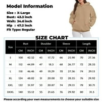 Oversized Duks za žene visokokvalitetne trendi duge rukave dukserice sa ovratnikom Print pulover majice