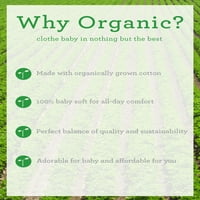 Just Born® Organic Baby Girl Set Košulja I Pantalona, 2 Komada