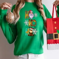 Ho Ho Ho džemper, Božićni džemper, ružan Božićni džemper, smiješna Božićna košulja, majica Djeda Mraza,