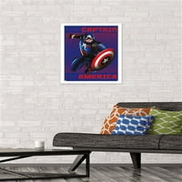 Marvel oblik heroja - zidni poster kapetana Amerika, 14.725 22.375